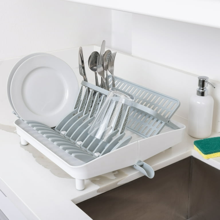 Smart Design Collapsible Dish Drainer Rack 15.5
