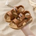 thumbnail image 4 of Godom Little Girl Sandals Casual Adjustable Double Buckle Flat Sandal Slide for Toddler Little Big Kid, 4 of 6