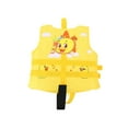 FOCUSNORM Kids Swimming Life Vest, Cartoon Animals Print Flotage Life