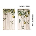 thumbnail image 4 of Printed Short Curtain Panels 2 Panel, Polyester Cafe Curtains, Washable Light Filtering Window Drapes, Tier Curtains for Kitchen Bedroom Bathroom Home Decor, 4 of 8