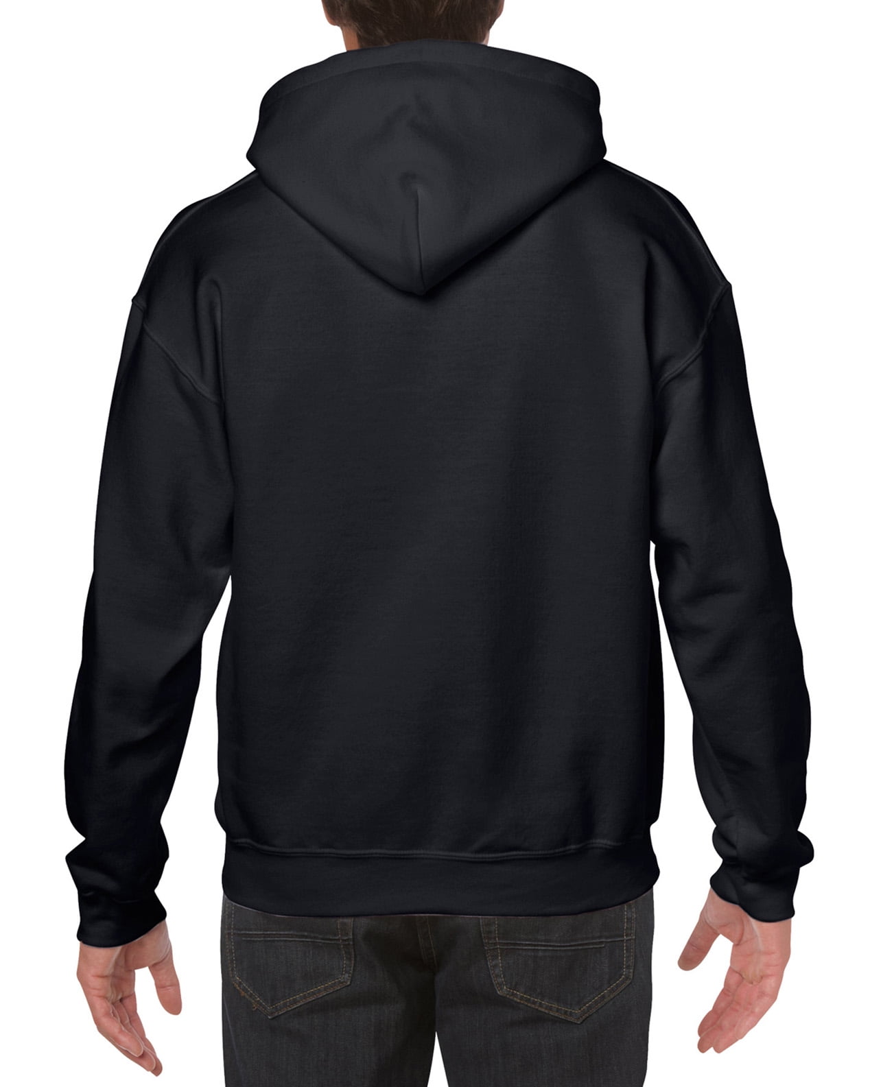 Gildan Mens Heavy Blend Hooded Sweatshirt, M, Dark Heather 