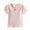 ZC Pink, variant on Girls Shirts Summer Short Sleeve Striped Flower Neck Bow T Shirt Casual Outing Seaside Clothes Girls Tops Black 18 Months-24 Months