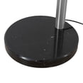 thumbnail image 5 of NOVA of California Rancho Mirage 1 Light Arc Floor Lamp - 83", Antique Nickel finish, Matte Black & Silver-Leaf Shade, Dimmer Switch, Marble base, 5 of 12