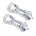 thumbnail image 3 of Manual Grinder, Adjustable Transparent Pepper Grinder Acrylic Material Non Slip 2Pcs  For Barbecue For Restaurant For Kitchen 6in, 3 of 8