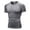 Gray, variant on Mens Compression Under Shirt Base Layer Tops Quick Dry Crew Neck T-shirt,Athletic Running Gym Workout Short Sleeve Tee Tops