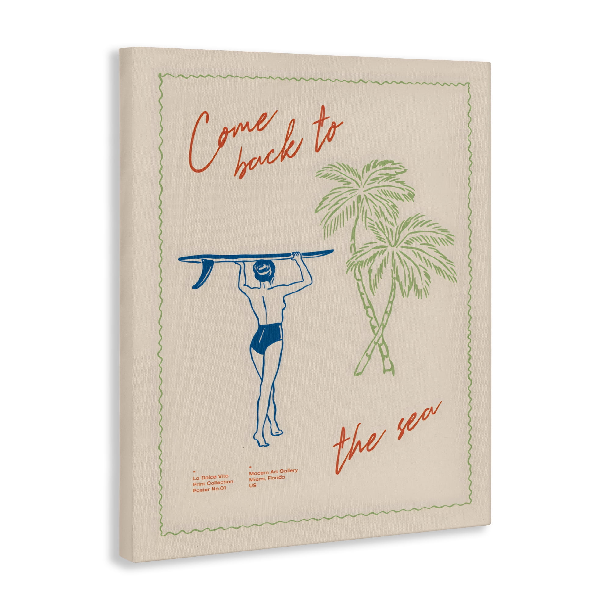 Stupell Industries Come Back To The Sea Canvas Wall Art, design by The Prints Vibe