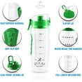 thumbnail image 3 of Zulay Kitchen Portable Water Bottle with Fruit Infuser 34oz - Energy Green, 3 of 6