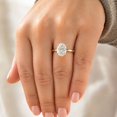 thumbnail image 6 of vylahjewellery Oval Cut Solitaire Engagement Ring, 4 Prong 10K Yellow Gold Vermeil Ring, Minimalist Single Ring, Dainty Wedding Promise Ring, 6 of 8