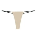thumbnail image 3 of Womens Thong Panties, G-String Thongs for Women Cotton T-back Lace Hollow Out Low Waist Thongs Breathable Cheeky Sexy Underwear Panties S-2XL, 3 of 3