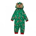 thumbnail image 2 of Morttic Matching Family Christmas Pajamas Onesies 2023 Reindeer Hooded Holiday Nightwear Xmas Pjs Sets Household Sleepwear, 2 of 7