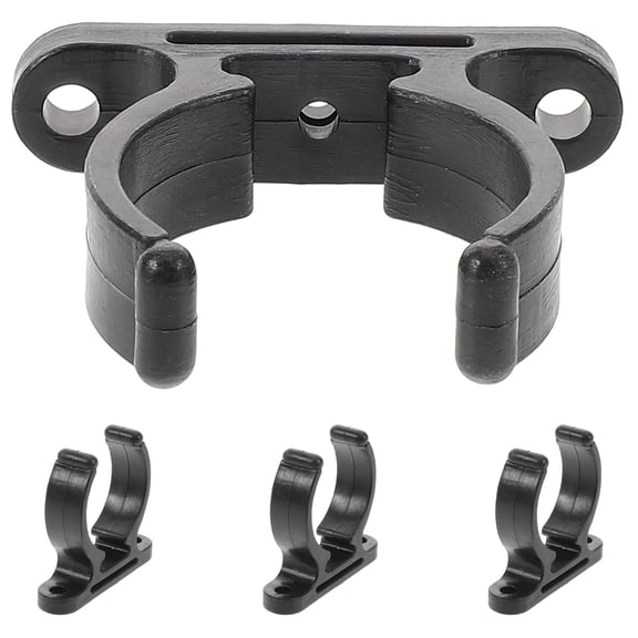 LOLIPPYY 4-Pack Black Nylon Holders Marine Oar Clips for Kayak Canoe Boat Accessories