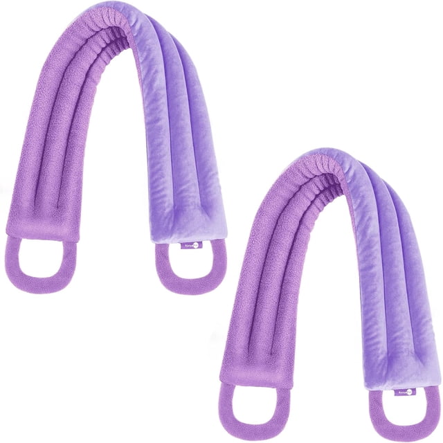 Coussin Chauffant Micro-Ondes pour Cou et Épaules Dos 33 * 5 Pouces Micro-Ondable Pack Chauffant Chaud Compresses Cou Enveloppe Pondérée Sac de Haricots de Riz Réutilisable Nature Herbacée Apaisant Portable 2 Pack