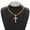 Golden-6mm24inch-1, variant on Iced Out Hip Hop Cross Pendant Necklace Miami Cuban Link Chain 14K Gold Plated Bling Crystal Anti-Tarnish Thick Men Fashion Party Jewelry Gift