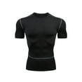 thumbnail image 1 of UKAP T-Shirts d'Été pour Hommes à Col Rond, Chandails de Compression à Manches Courtes, T-Shirt de Sport Respirant, T-Shirt de Musculation, Nouveau S, 1 of 2