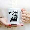 thumbnail image 3 of Coffee Mugs World's #1 Dad Father's Day Gifts for Dad from Daughter or Son Coffee Lovers 11oz 15oz White Mug Christmas Gift, 3 of 7
