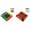 Brown + Multicolor 2PCS, variant on Wooden Shut The Box Dice Game for 2-4 Players, Classic Tabletop Pub Board Game Family Math Games, Pine Wood Portable Game for Parties & Gatherings (8.66x8.66x1.57 inch)