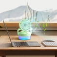 thumbnail image 3 of Fiudx Ofertas de la semana Ventilador de escritorio recargable por USB, ventilador de escritorio portátil con tanque de agua, ventilador de niebla para dormitorio, ventilador de viento de velocidad,, 3 of 3