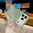 thumbnail image 4 of Clear Glitter Case for iPhone 17 Pro Max,Bling Sparkly Crystal Rhinestone Cute Shockproof Diamond for Girls Women Case with Wrist Strap Bracelet Cover 6.9'', Clear, 4 of 13