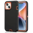 thumbnail image 4 of Entronix Heavy Duty Case Designed for iPhone 13 Mini, Shockproof Triple Layer Rugged Case (Orange), 4 of 6