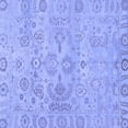 thumbnail image 1 of Ahgly Company Machine Washable Indoor Square Oriental Blue Traditional Area Rugs, 6' Square, 1 of 4