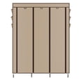 thumbnail image 2 of SalonMore 69" Closet Storage Clothes Wardrobe Rack with Shelves,Beige, 2 of 7
