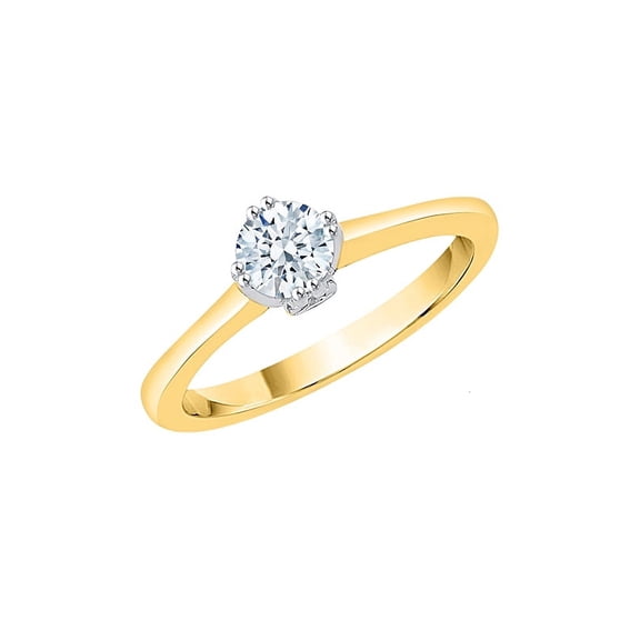 KATARINA Diamond Solitaire Engagement Ring in 14K Yellow Gold (5/8 cttw, I-J, I1-I2) (Size-10.5)