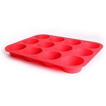 SiliPro Silicone Muffin Pan, 12 Cups