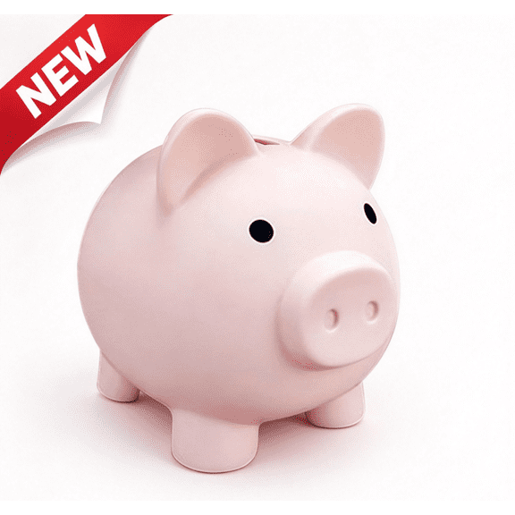 Pink Mini Piggy Bank, Unbreakable Kids Money Saving Box for Little Boys and Girls, Cute Coin Storage Jar for Children’s Gift