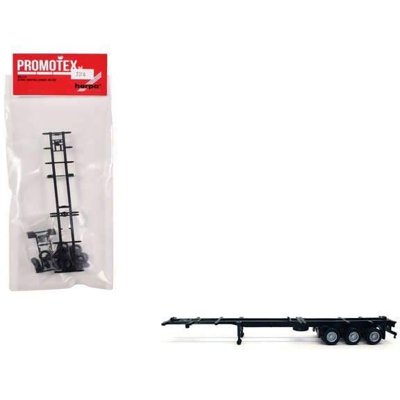 Container Chassis for 3-Axle 48ft Trailer 1/87 (HO) Plastic Model by Promotex