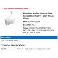 thumbnail image 2 of Windshield Washer Reservoir Tank - Compatible with 2019 - 2020 Nissan Altima, 2 of 2
