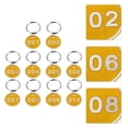 thumbnail image 4 of Milisten 1 Pack/10pcs Key Tags with Ring Numbered ID Tags Keychain Number from 1 to 10, 4 of 5