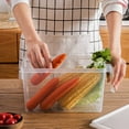 thumbnail image 4 of Box Crisper With Scale 11.8*5.9*5.9In About 4.3L Transparent Refrigerator Storage Boxes, 4 of 13