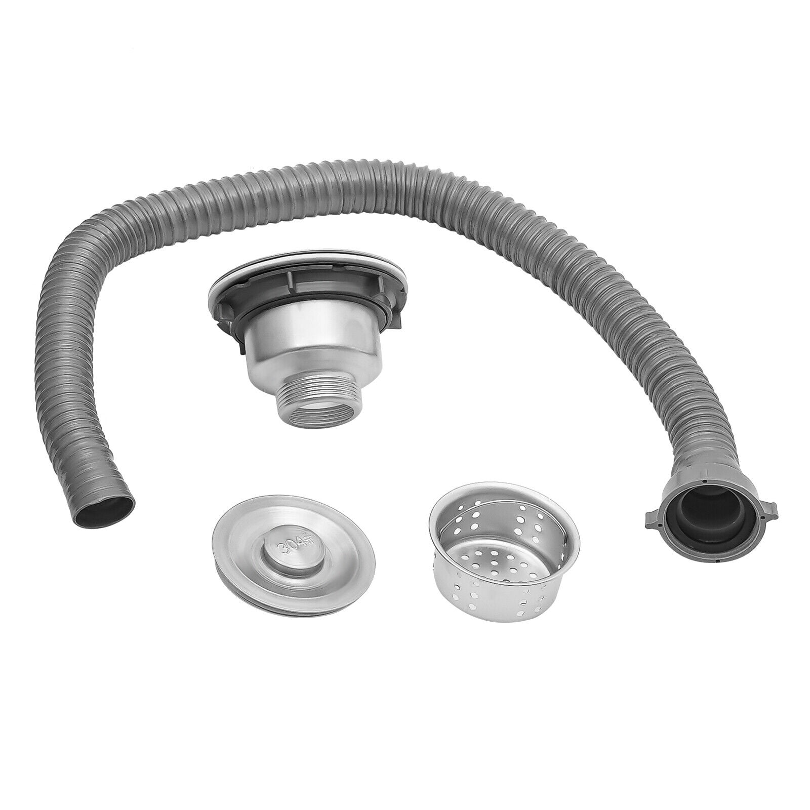 Free Standing Utility Sink Single Bowl Commercial Sink Restaurant Kitchen Sink 304 Stainless Steel