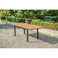 thumbnail image 2 of Greemotion Mackay 61.5"W Outdoor Teak Wood Expandable Dining Table in Natural, 2 of 11