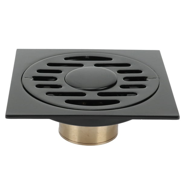 Juego de desagüe de suelo oculto, desodorante, para ducha, baño, cocina, color negro