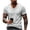 Light Gray, variant on LWavelet V Neck Mens T-Shirts Short Sleeve Summer Comfort Shirts for Men Classic Casual Summer Basic Tee Shirt