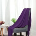 thumbnail image 2 of PiccoCasa Soft 100% Cotton Knitted Throw Blanket for Couch Home Office Hotel Blanket Purple 47"x70", 2 of 7