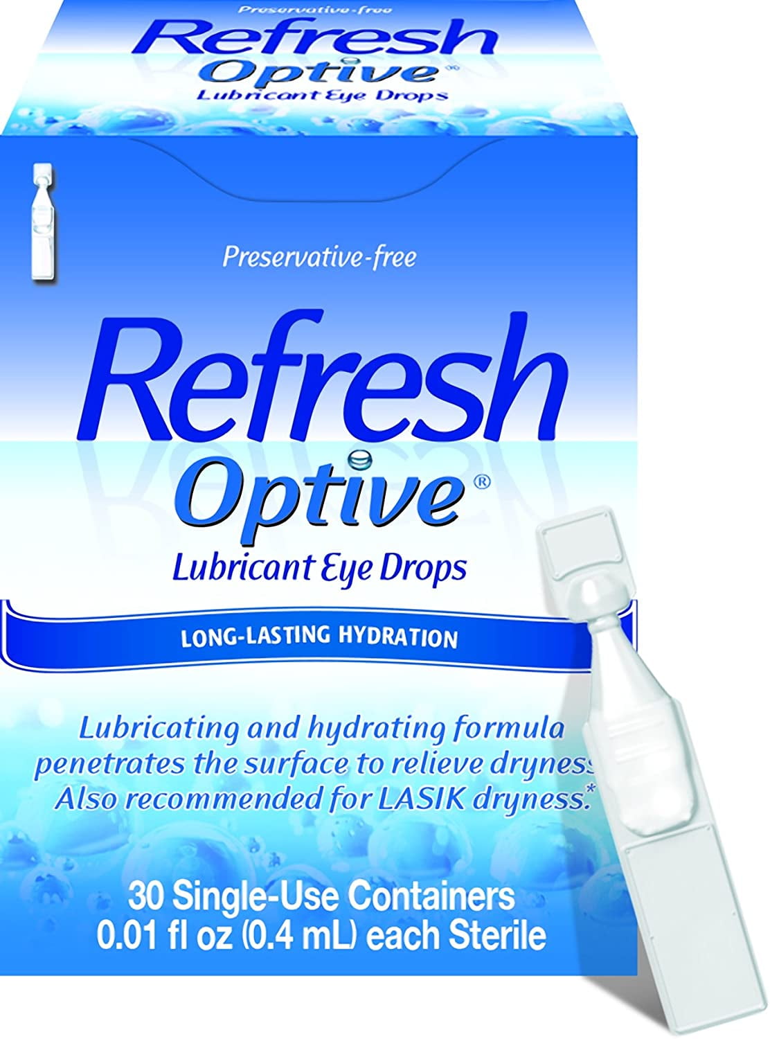 Refresh optive lubricant eye drops 30 vials walmart walmart