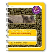 Primary Composition Book, Spiral Bound, D'Nealian/Zaner-Bloser, 1/2" x 1/4" x 1/4" Picture Story Ruled, 9-3/4" x 7-1/2", 100 Sheets | Bundle of 2 Each