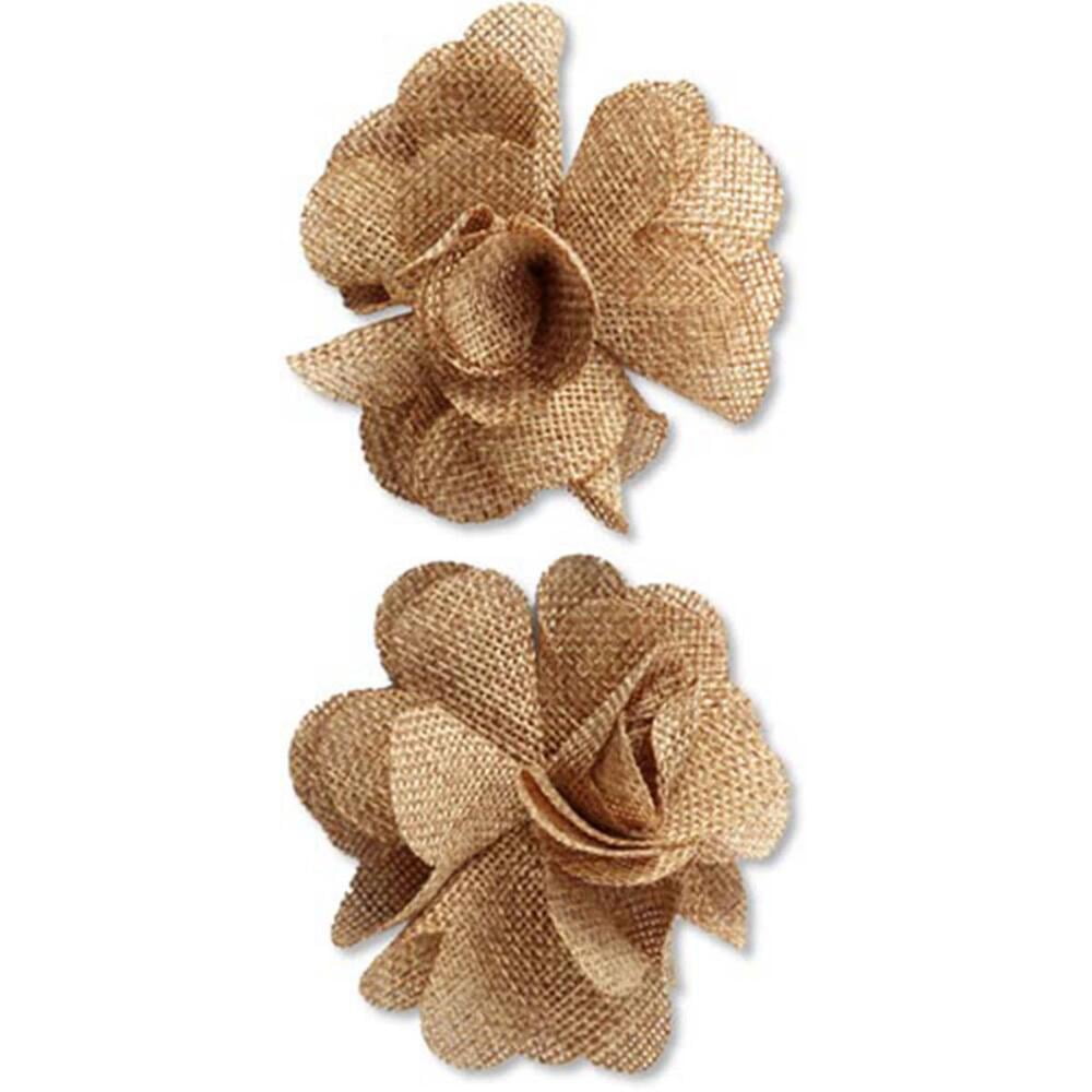Jolee's Boutique Natural Burlap Flower Embellishments Embellishment