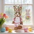 thumbnail image 6 of CuiLiyq Easter Decorations, Spring Hanging Easter Bunny Figurine on Carrot Swing, Cute Farmhouse Decorative Woven Straw Rabbit Statue for Home Indoor Outdoor Craft Adornment Decor (I), 6 of 6