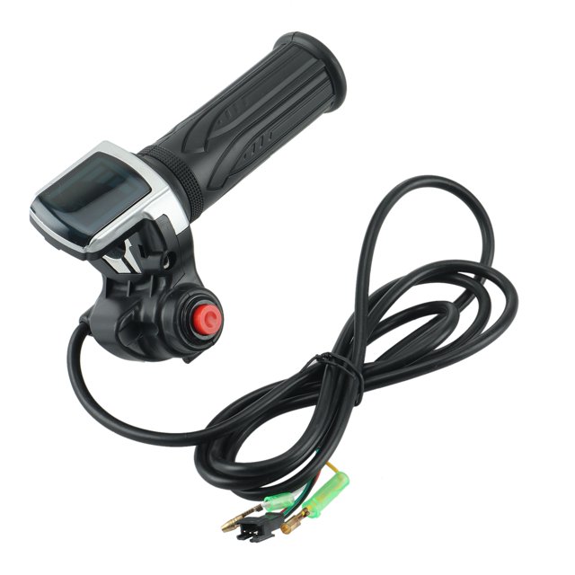 36V Electric Bicycle Scooter Speed Throttle Grip LCD Display with Switch EBike Twist Throttle Accelerator Handlebar Grip