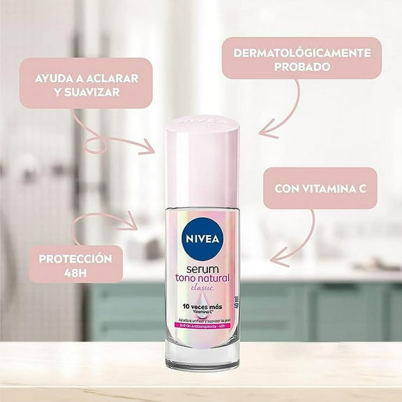 NIVEA Extra Clarifying Serum ROLL ON Desodorante Nivea Serum Extra Aclarante 40ml