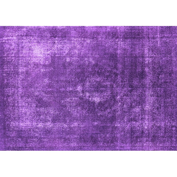 Ahgly Company Indoor Rectangle Oriental Purple Industrial Area Rugs, 7' x 10'