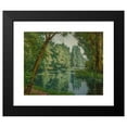 thumbnail image 2 of Henri Biva 18x15 Black Modern Framed Museum Art Print Titled - Midsummer Water Lilies, 2 of 5