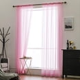 thumbnail image 3 of Hweilai Rideaux en Voile Ensemble de 2, Rideau en Voile Transparent, Boucle en Polyester, Rideau Décoratif Transparent pour Salon, Chambre, Poche pour Tringle (170cm*140cm), 3 of 5