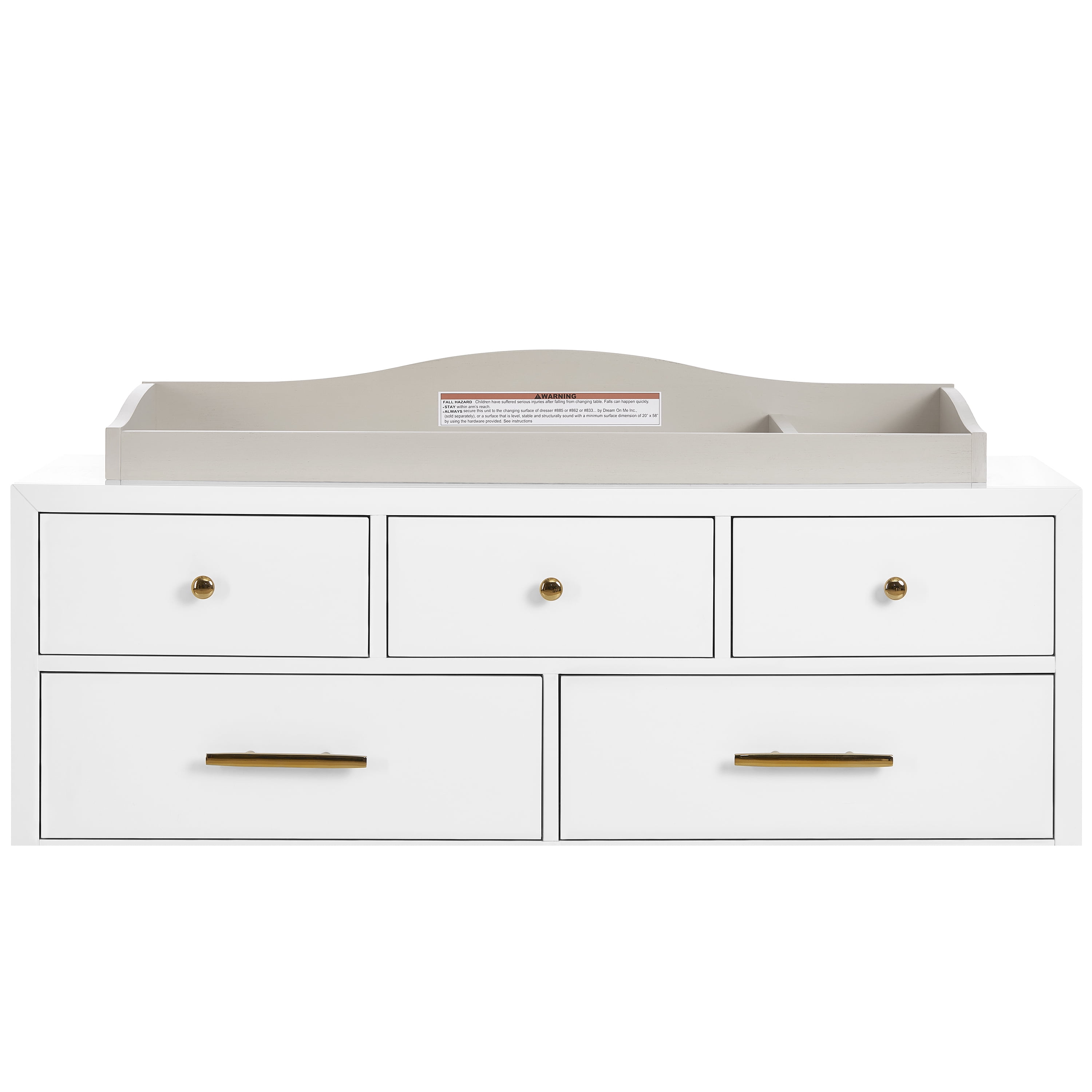 Evolur Fully Assembled Changing Tray, Antique Gray