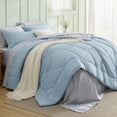 thumbnail image 1 of Juego de Edredón Queen Bedsure 7 Piezas Reversible Azul Celeste, 1 of 7