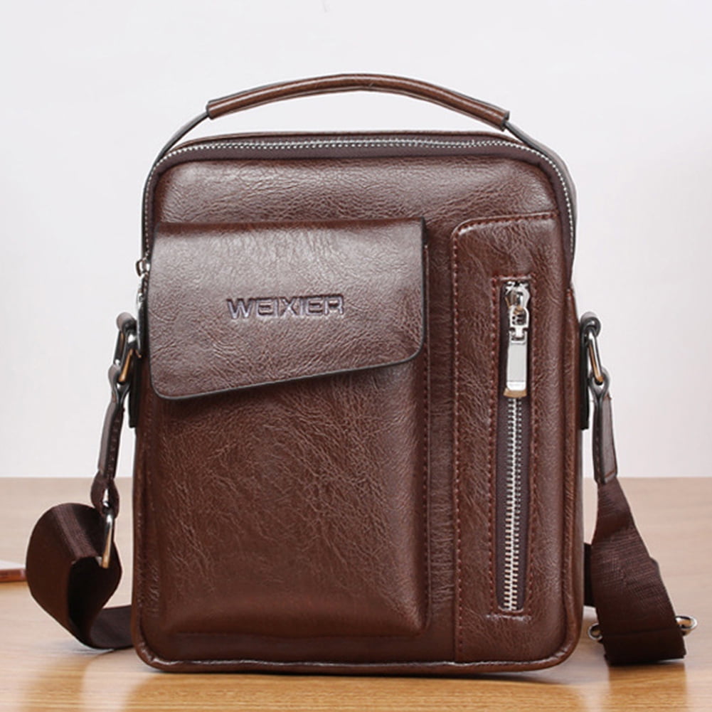 Peggybuy Men Crossbody Bag Adjustable Strap Shoulder Bag Phone Pouch Business Satchel Bag Walmart