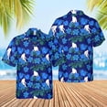 thumbnail image 2 of Nuevas camisetas de manga corta para hombre, divertidas, gorila, hibisco, holgadas y transpirables, camisetas hawaianas con estampado 3D, camisetas para fiestas en la playa, 2 of 4